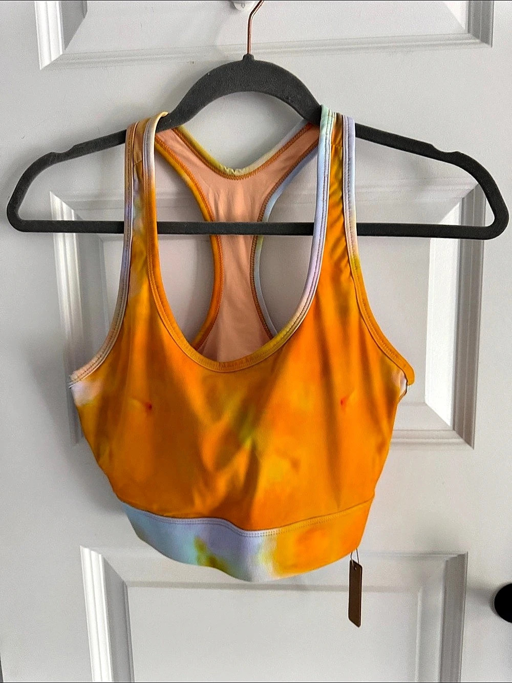 Shapellx Women's Athletic Tank Top in Orange & Pink Size Large NWT